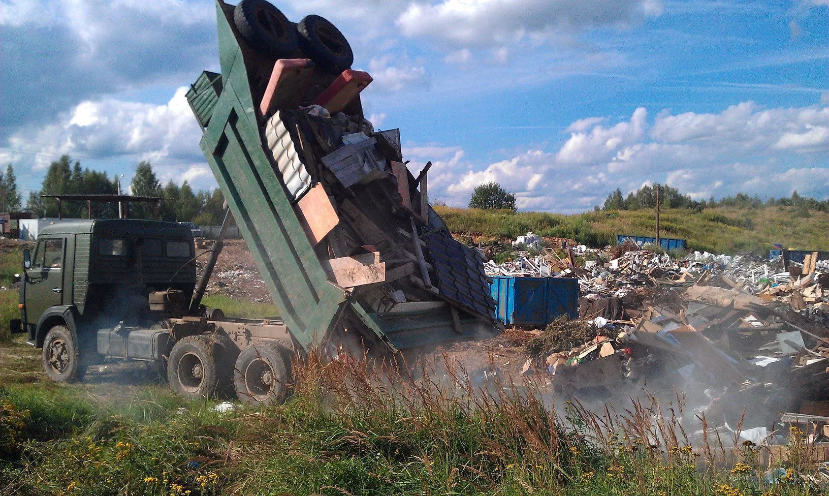 Вывоз строительного мусора - ГлобалТрансНеруд Тула